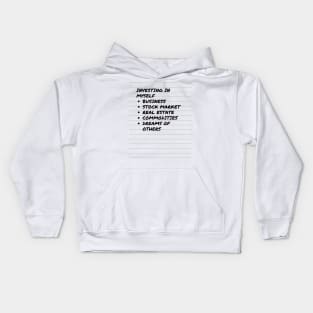 Investing In Myself Kids Hoodie